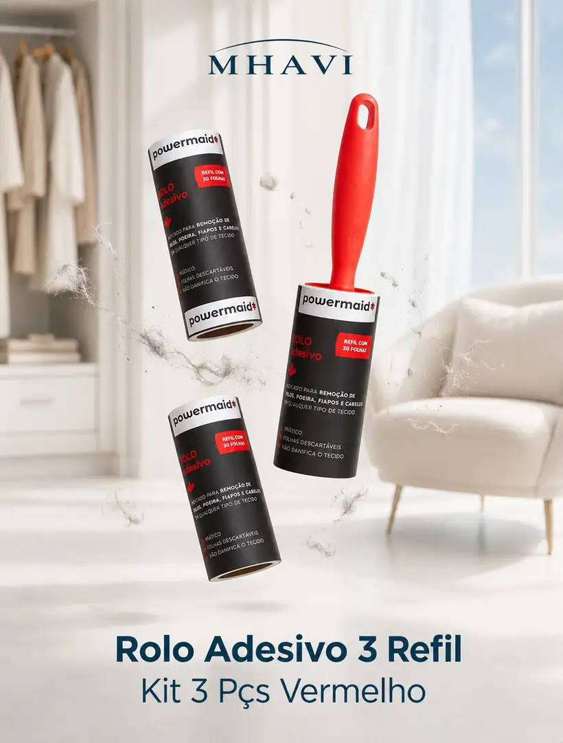 Rolo Adesivo Vermelho